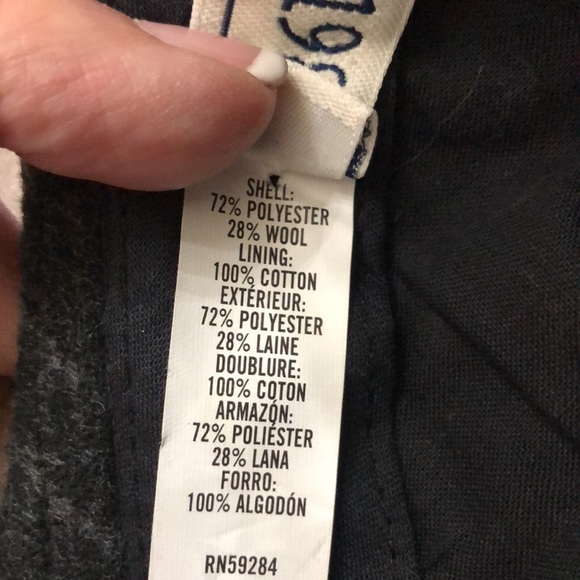 1989 Place Gray Striped Fedora Hat   B123 - Picture 4 of 10